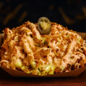Cheesy heritage fries